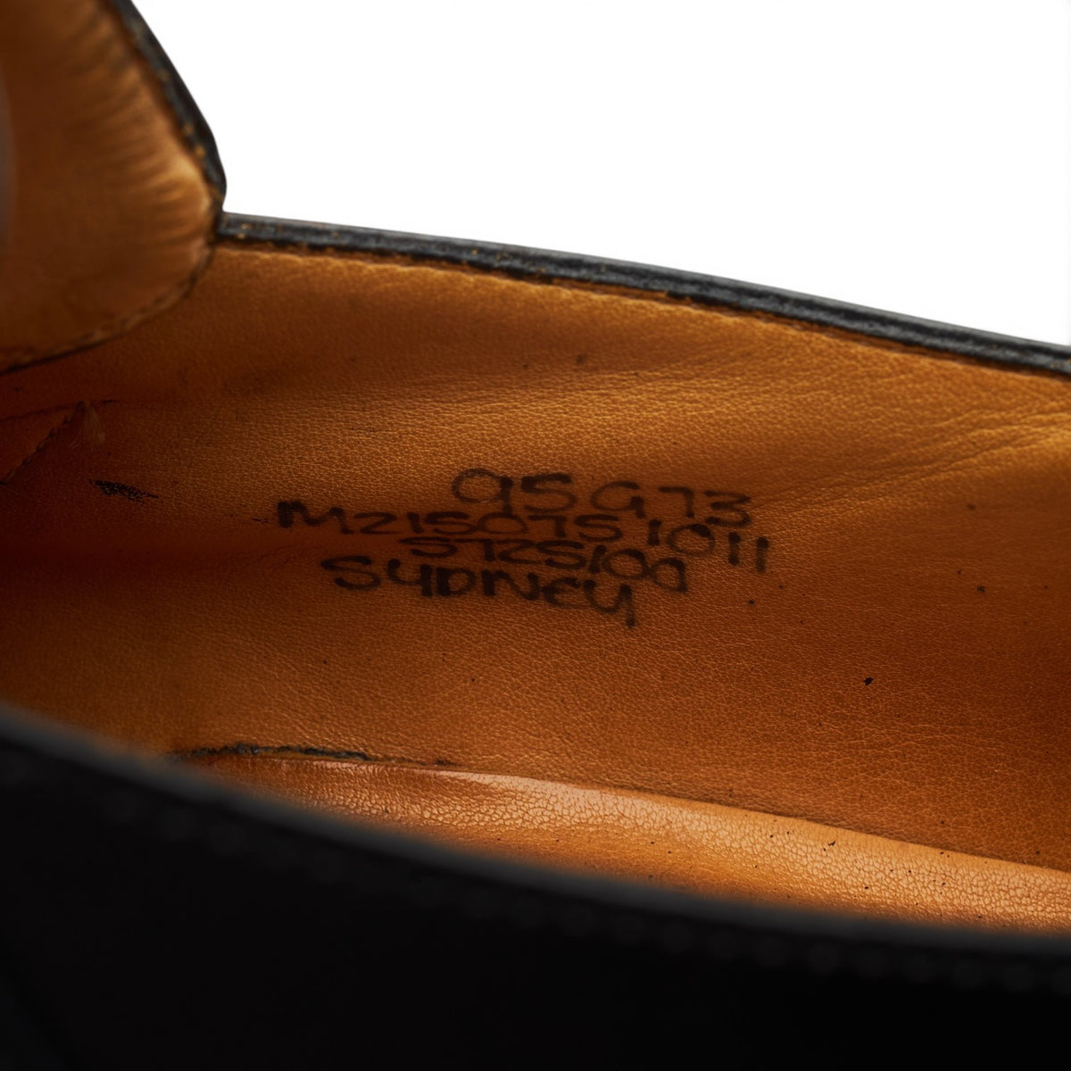 'Sydney' Black Leather Single Monk Strap UK 9.5 G
