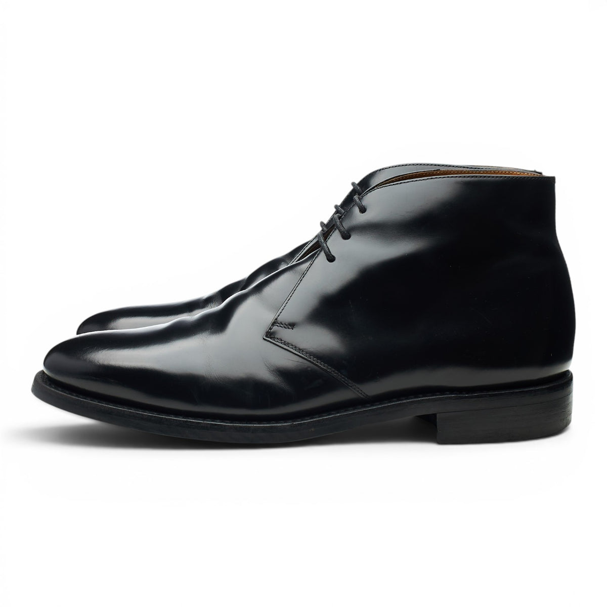 L1 '209' Black Leather Chukka Boots UK 11 G