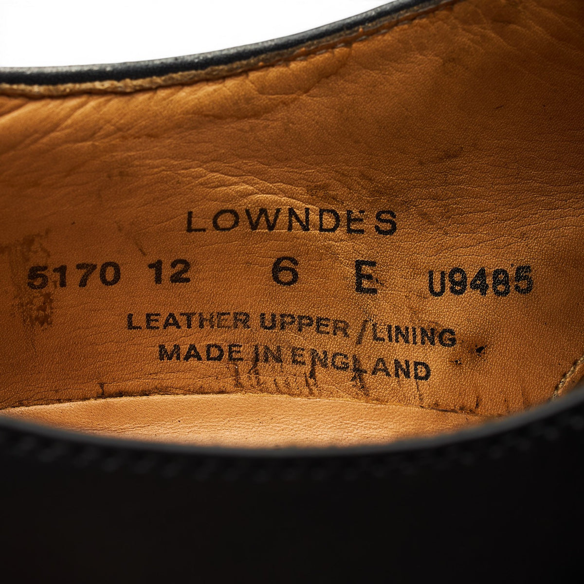 'Lowndes' Black Leather Double Monk Strap UK 6 E