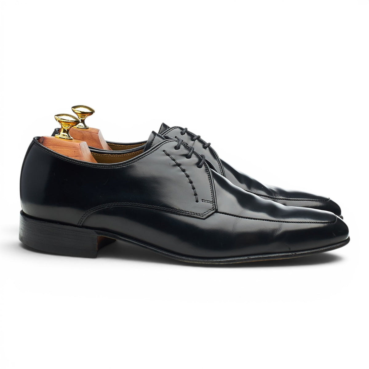 Black Leather Derby UK 7.5 G