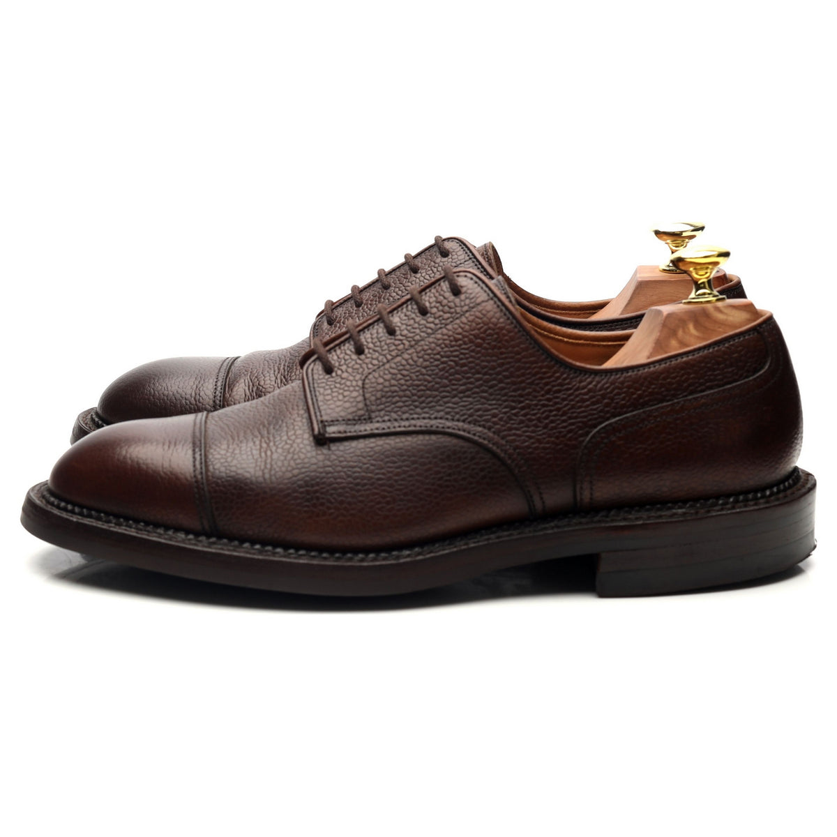 Purdey Dark Brown Leather Derby UK 7.5 E