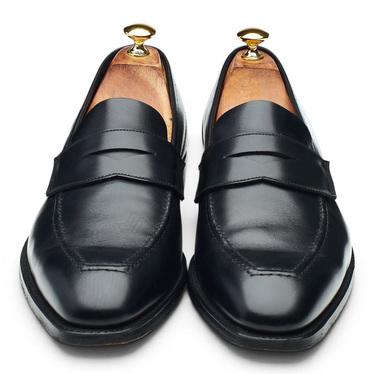 Peal & Co. Black Leather Loafers UK 10.5 US 11.5 D