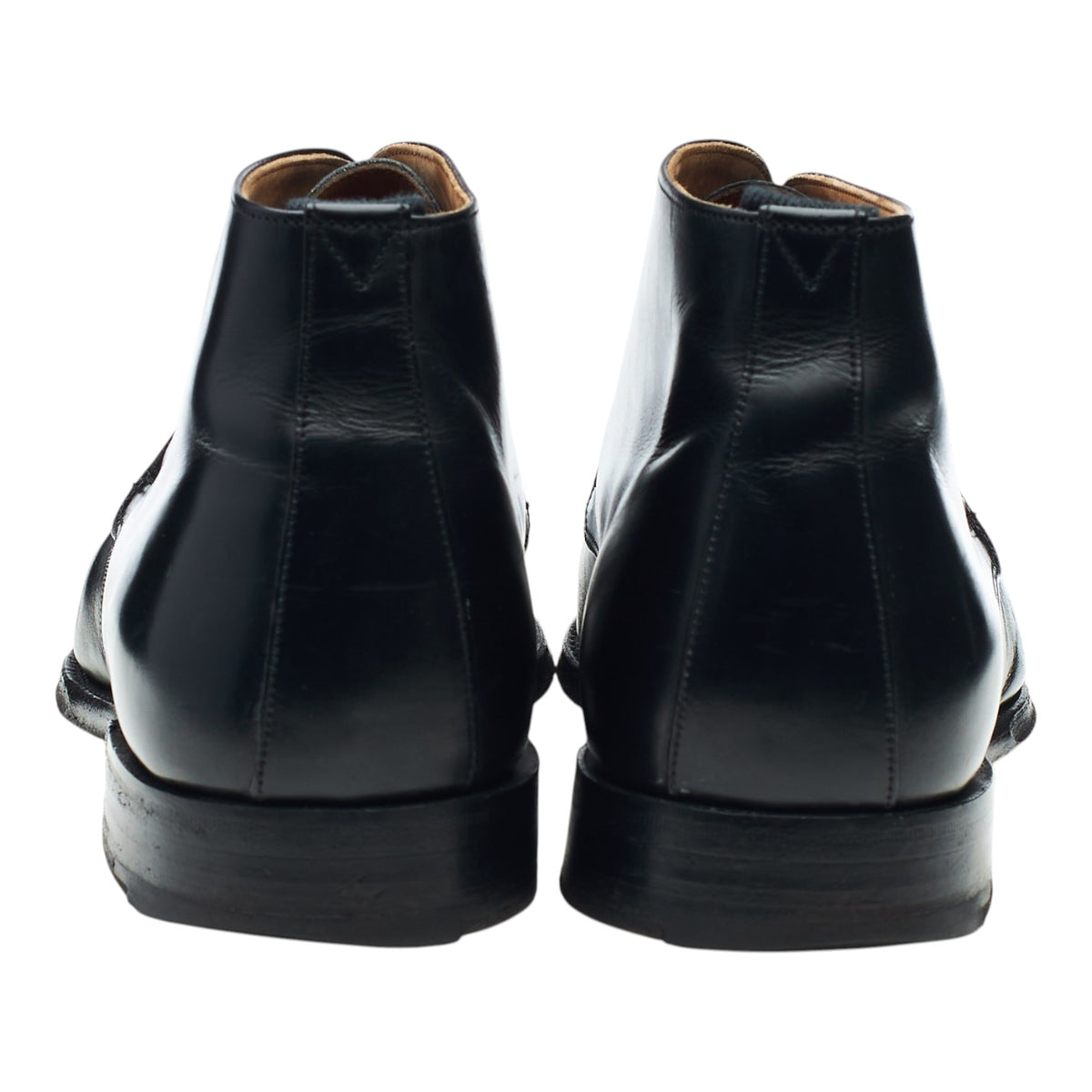 'Jackie III' Black Leather Chukka Boots UK 8.5 F