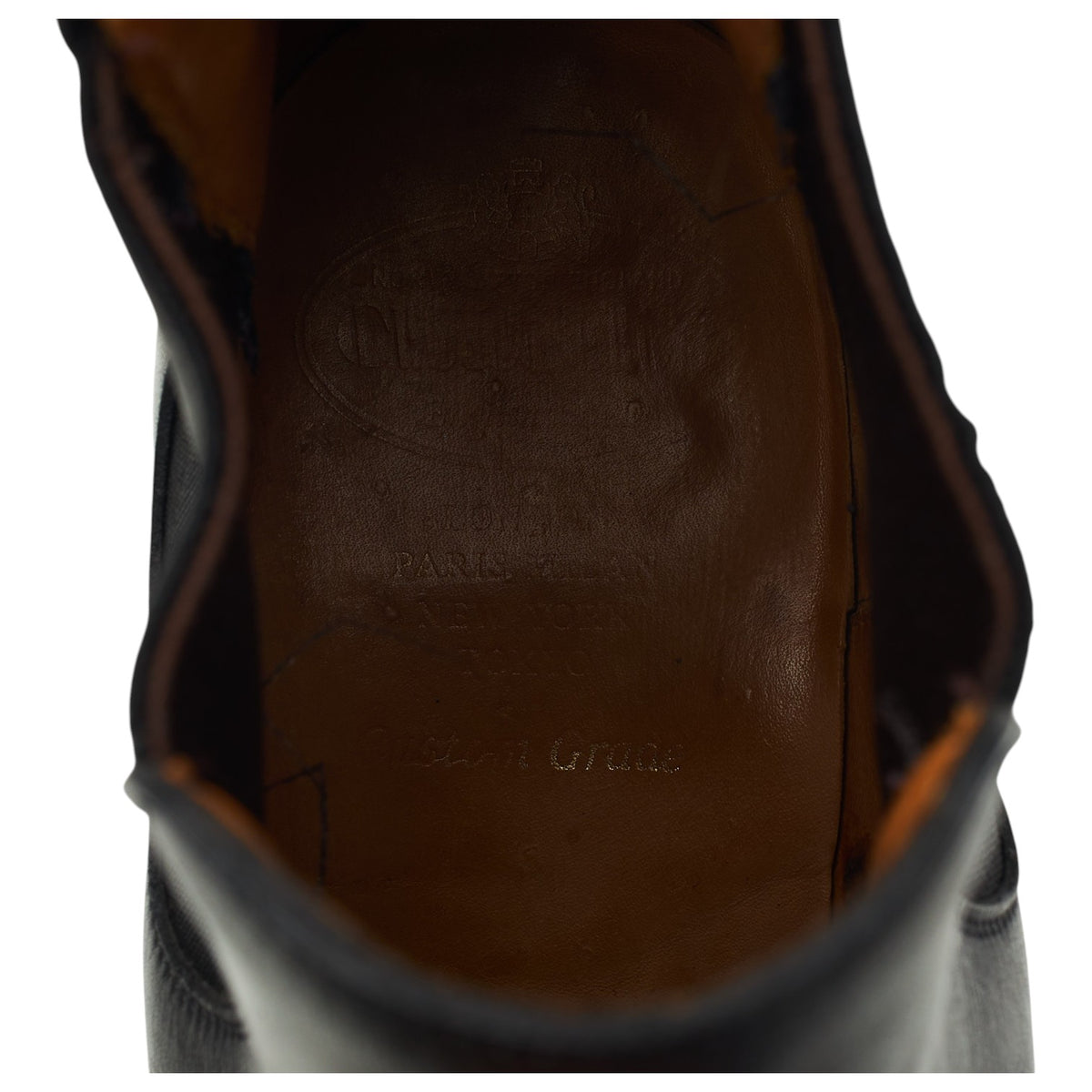 'Amberley' Black Leather Chelsea Boots UK 8.5 F