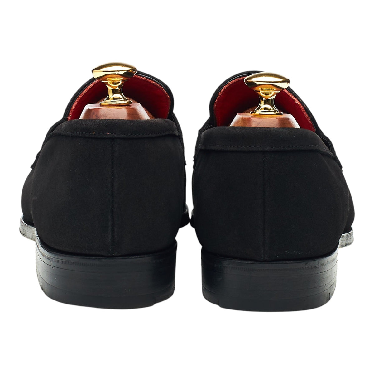 Black Suede Horsebit Loafers UK 9