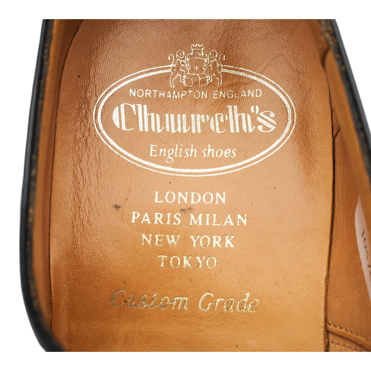 'Consul' Black Leather Oxford UK 7 F