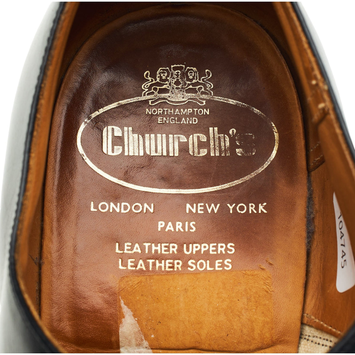 Black Leaher Oxford UK 7.5 G