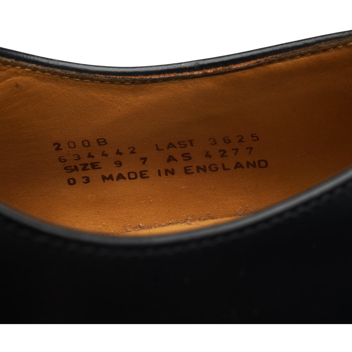 '200B' Black Leather Oxford UK 9 G