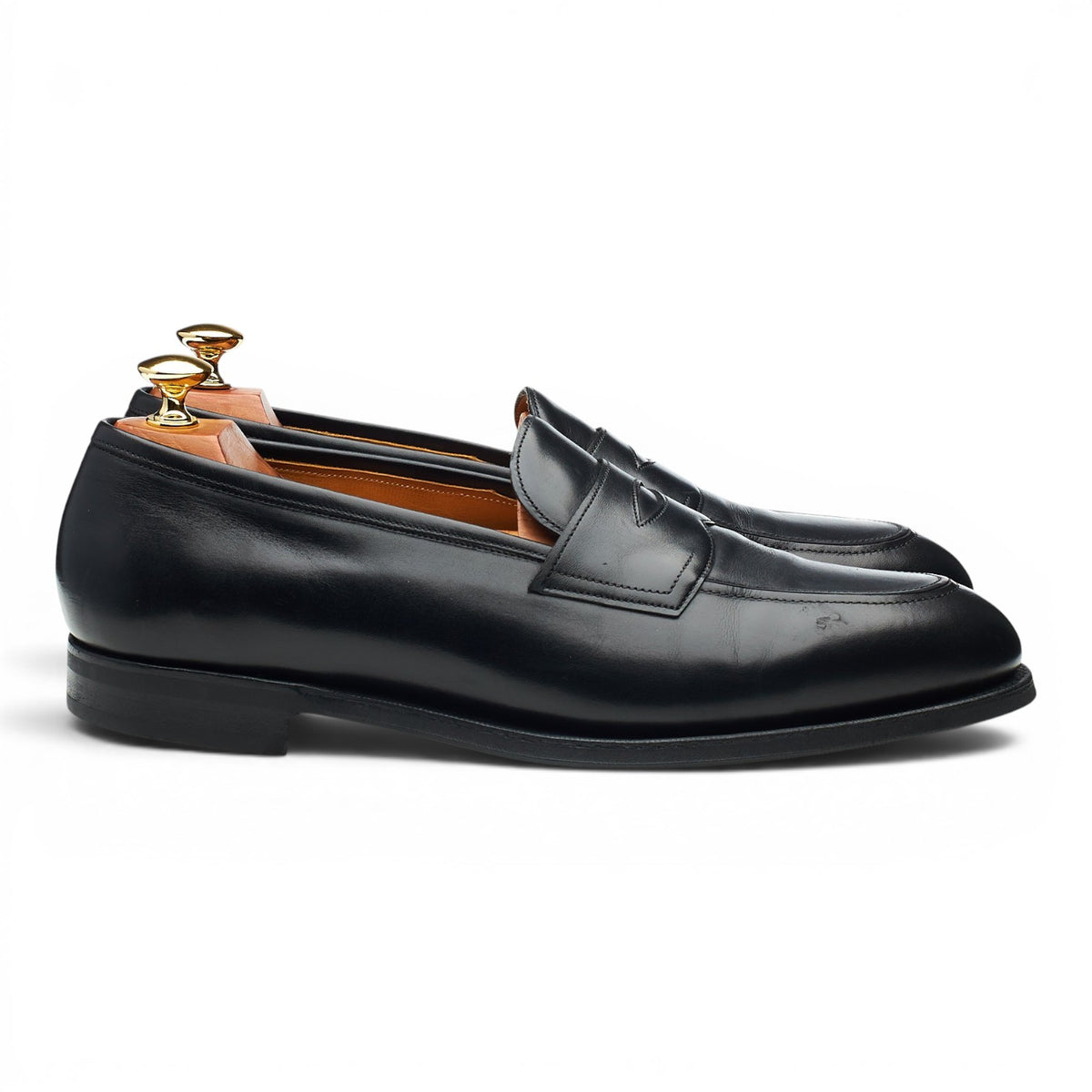 'Piccadilly' Black Leather Loafers UK 9.5 E