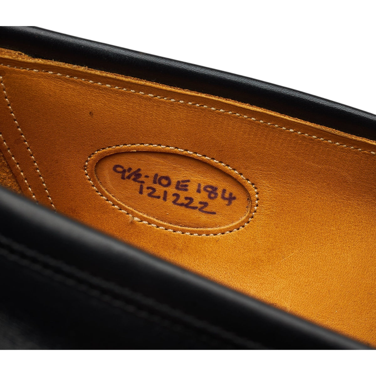 'Piccadilly' Black Leather Loafers UK 9.5 E