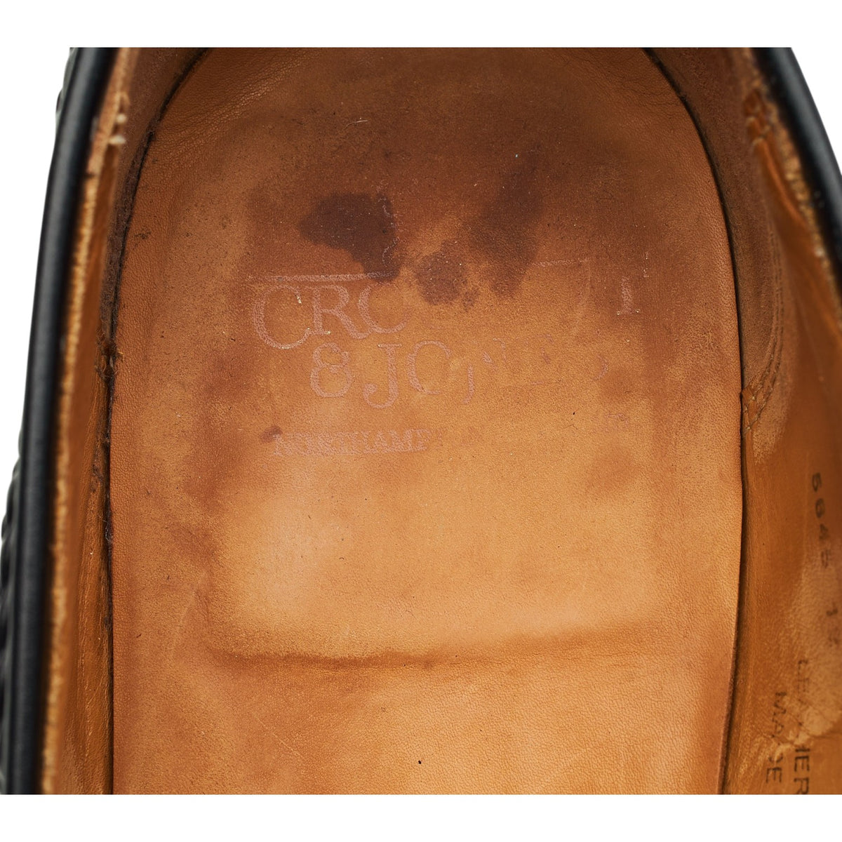 'Langham 2' Black Leather Tassel Loafers UK 11 E