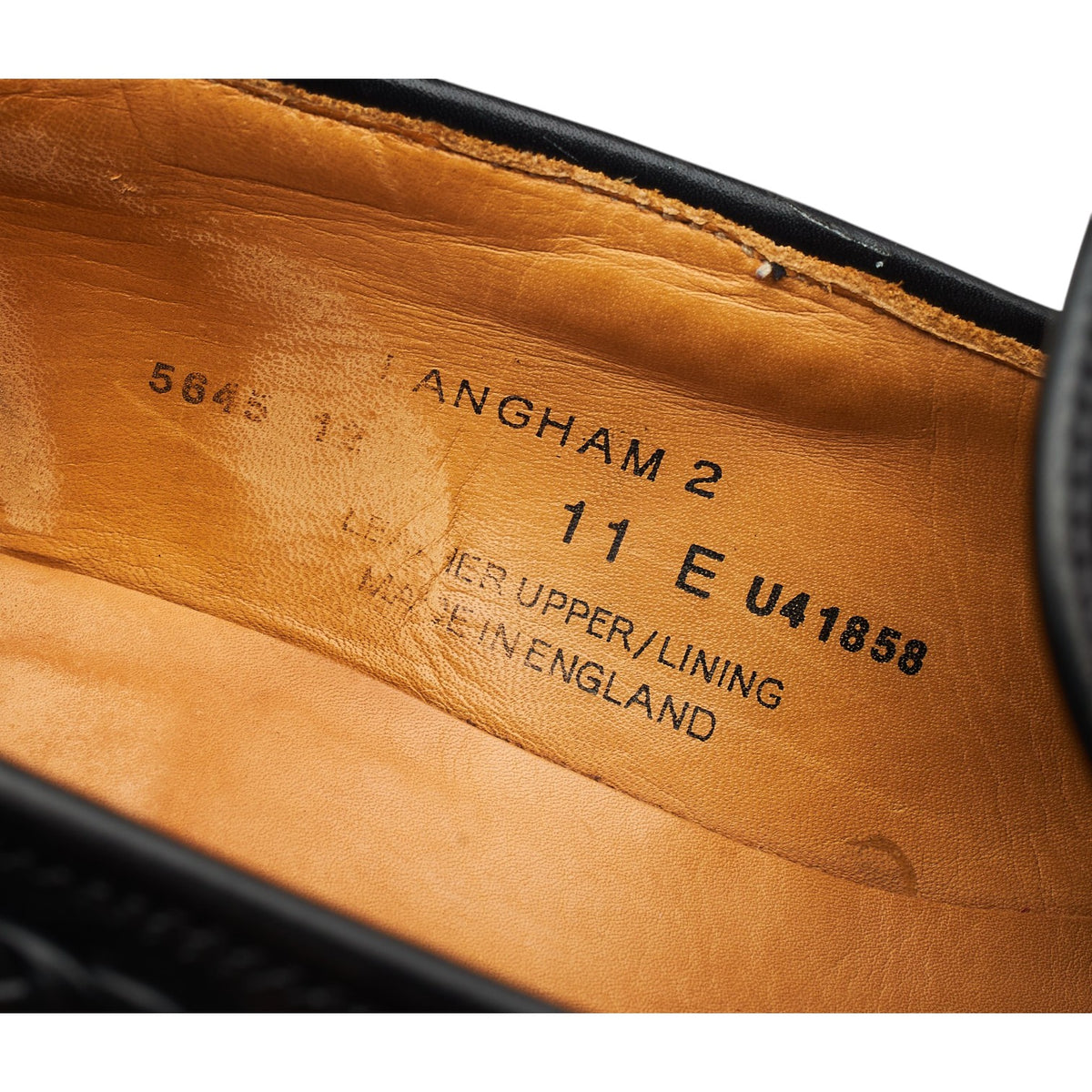 'Langham 2' Black Leather Tassel Loafers UK 11 E