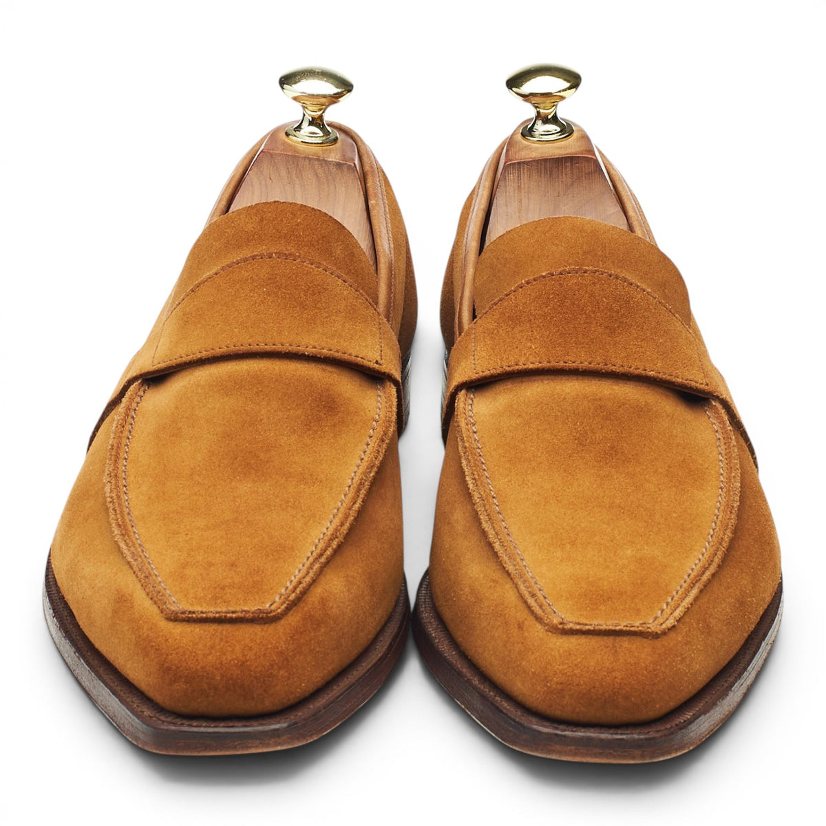 'Daniel' Snuff Brown Suede Loafers UK 7.5 E