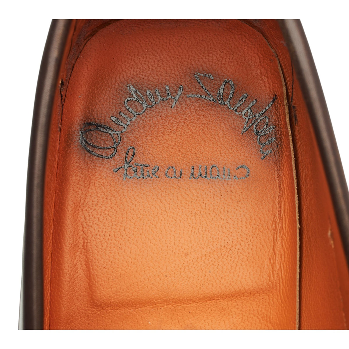 Dark Brown Leather Loafers UK 8.5 F