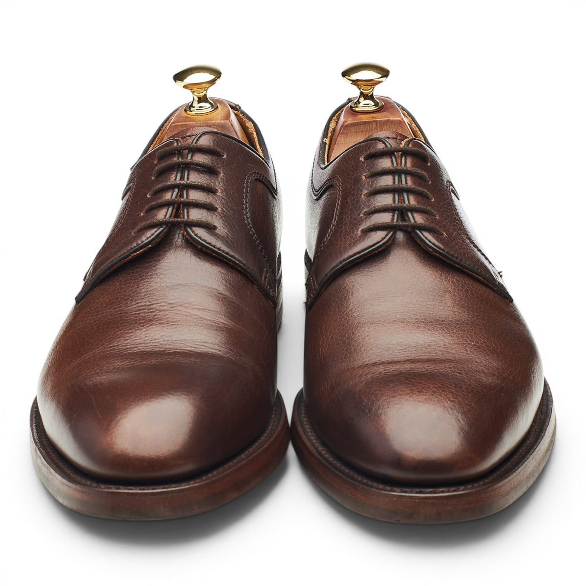 'Skye' Brown Grain Leather Derby UK 8 F