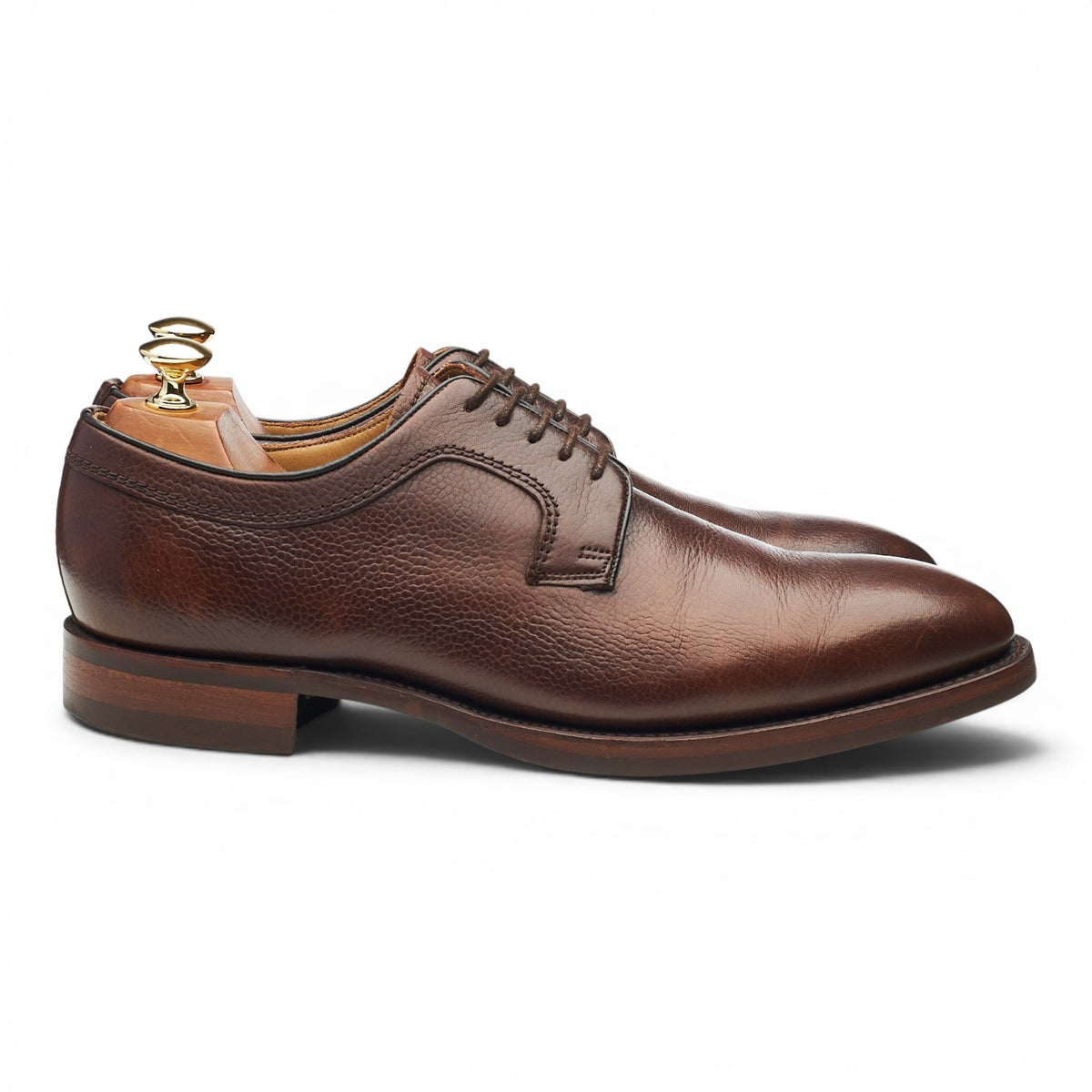 'Skye' Brown Grain Leather Derby UK 8 F