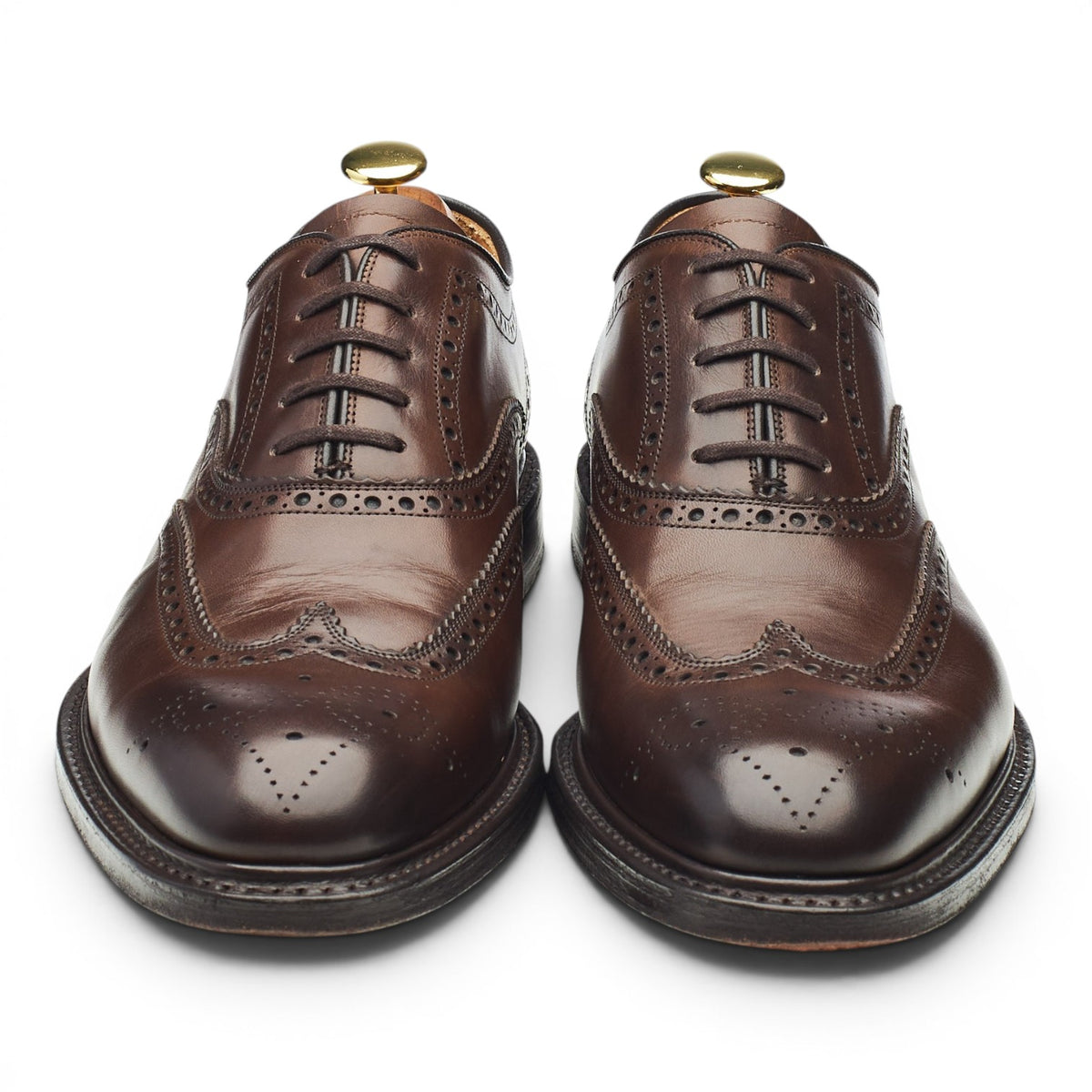 'Clifford' Dark Brown Leather Oxford Brogues UK 8 G
