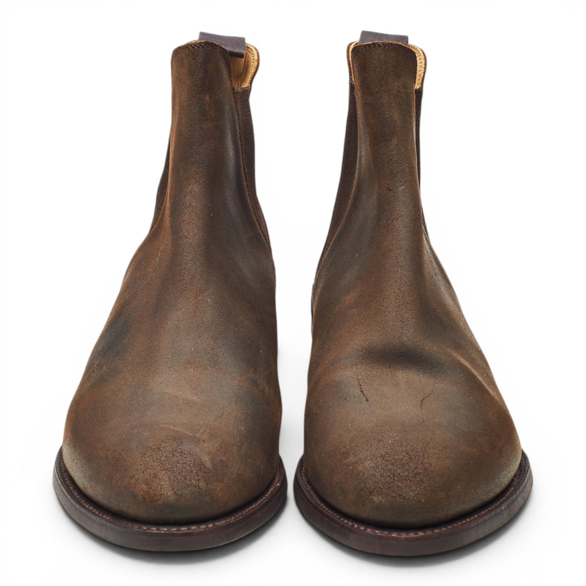 Women's 'Rachel' Dark Brown Rough-Out Suede Chelsea Boots UK 7 C