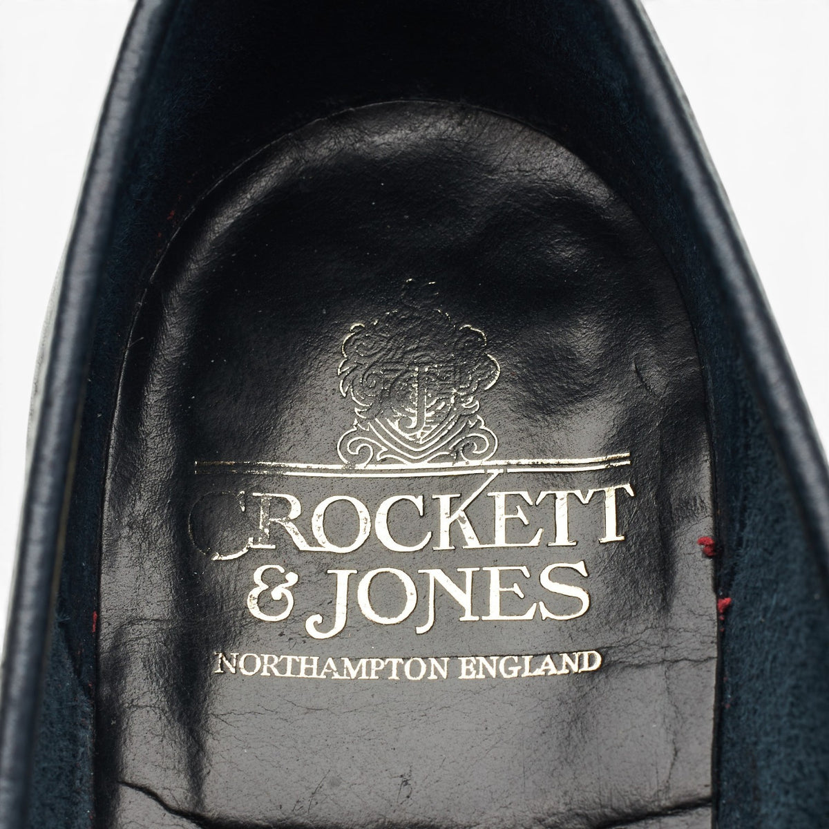 'Richmond 2' Navy Blue Grain Leather Loafers UK 6.5 E