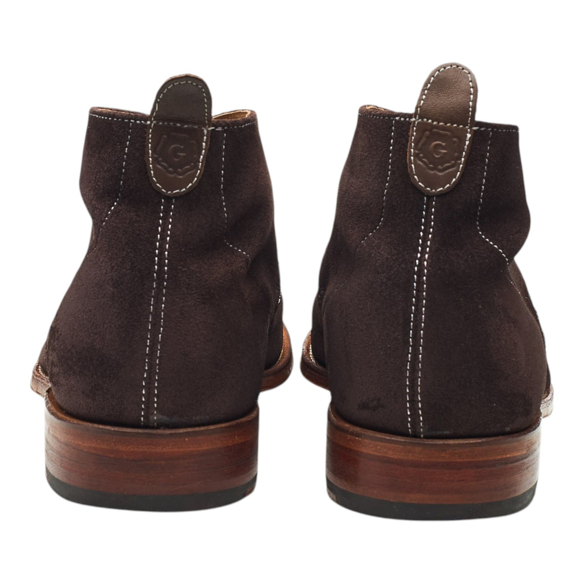'Silas' Dark Brown Suede Chukka Boots UK 7 F