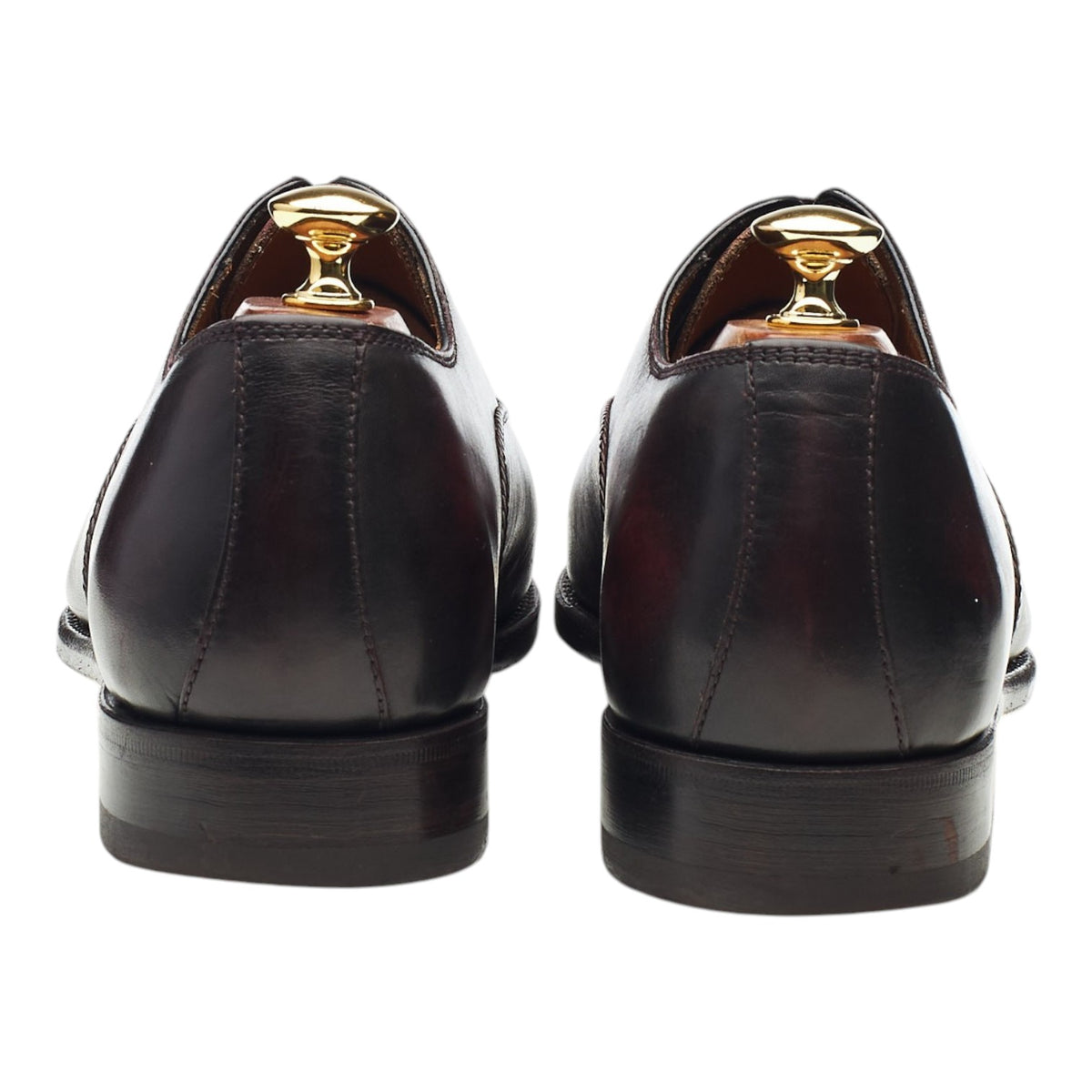 Dark Brown Patina Leather Oxford UK 9 EU 43