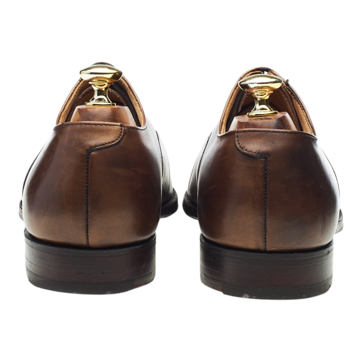 Peal & Co Dark Brown Leather Oxford UK 7.5 US 8 E