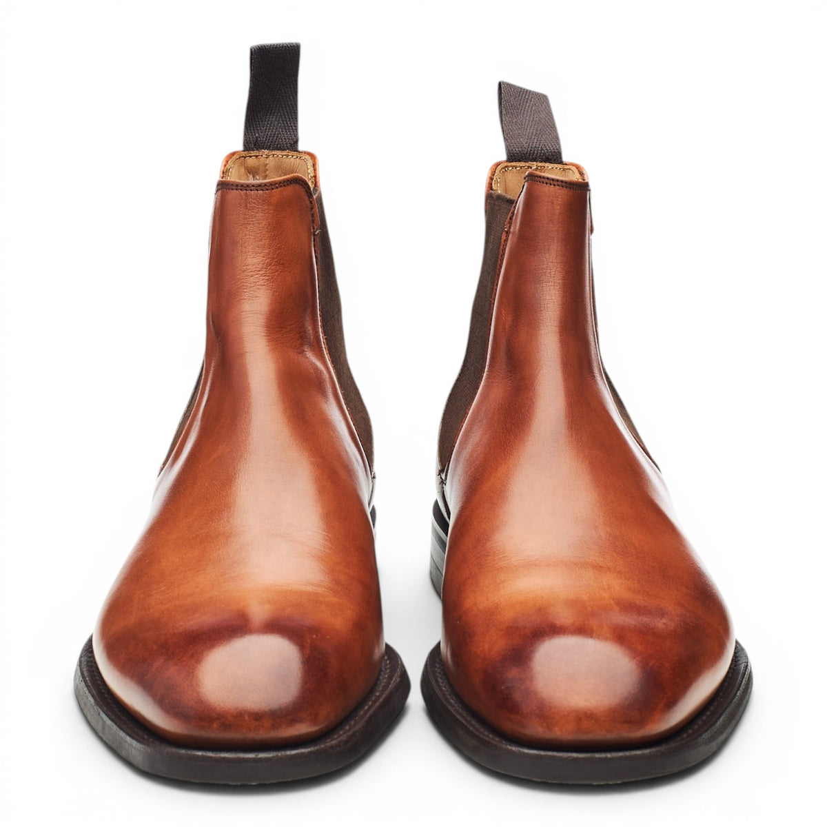 Ducker & Son 'Duc' Tan Brown Leather Chelsea Boots UK 8.5 F