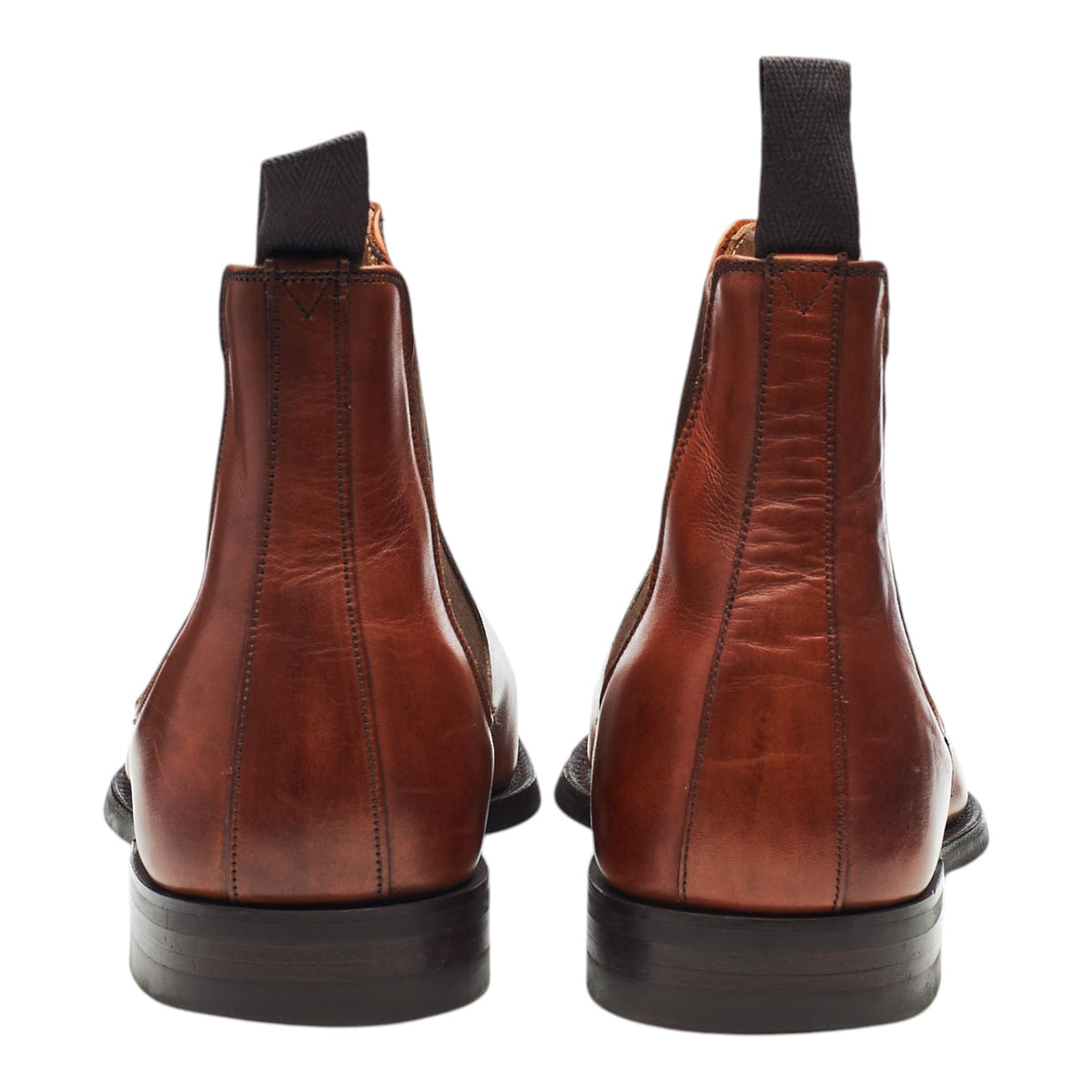 Ducker & Son 'Duc' Tan Brown Leather Chelsea Boots UK 8.5 F