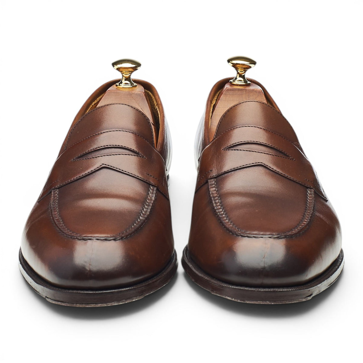 'Harrow' Brown Leather Loafers UK 9.5 E