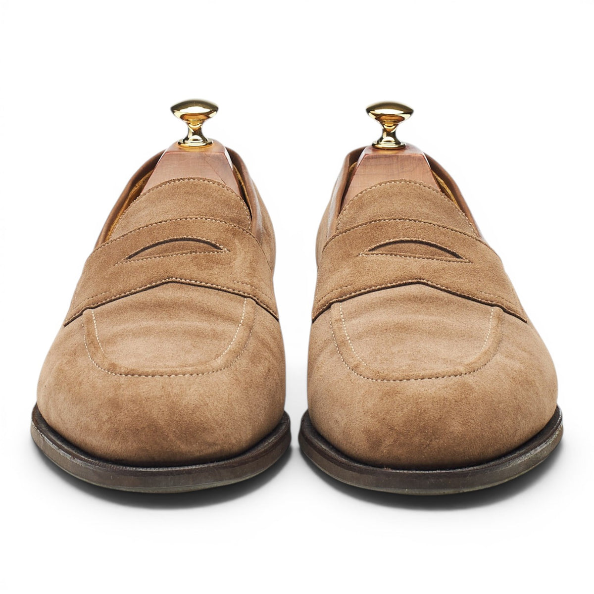 'Piccadilly' Light Brown Suede Loafers UK 9.5 E