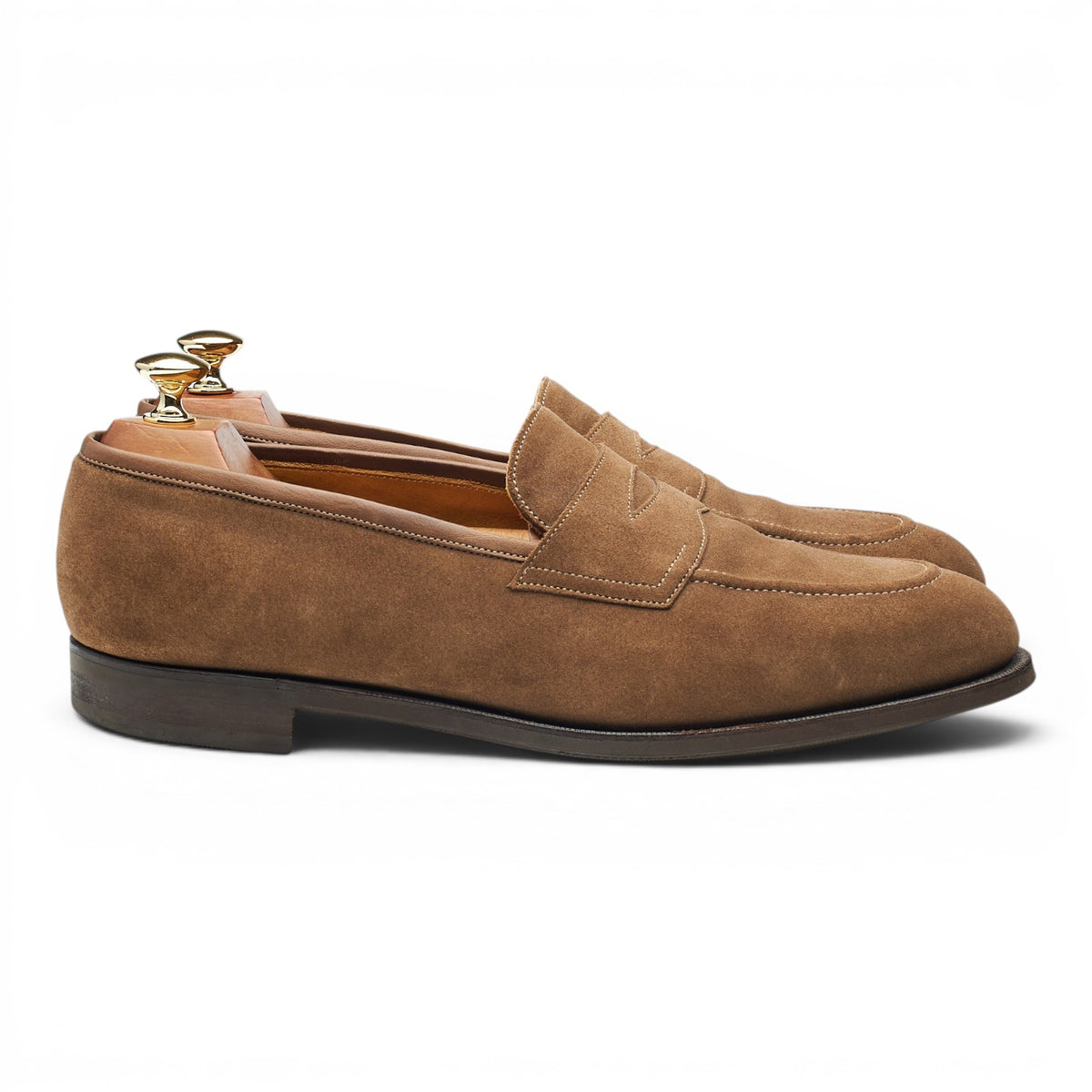 'Piccadilly' Light Brown Suede Loafers UK 9.5 E