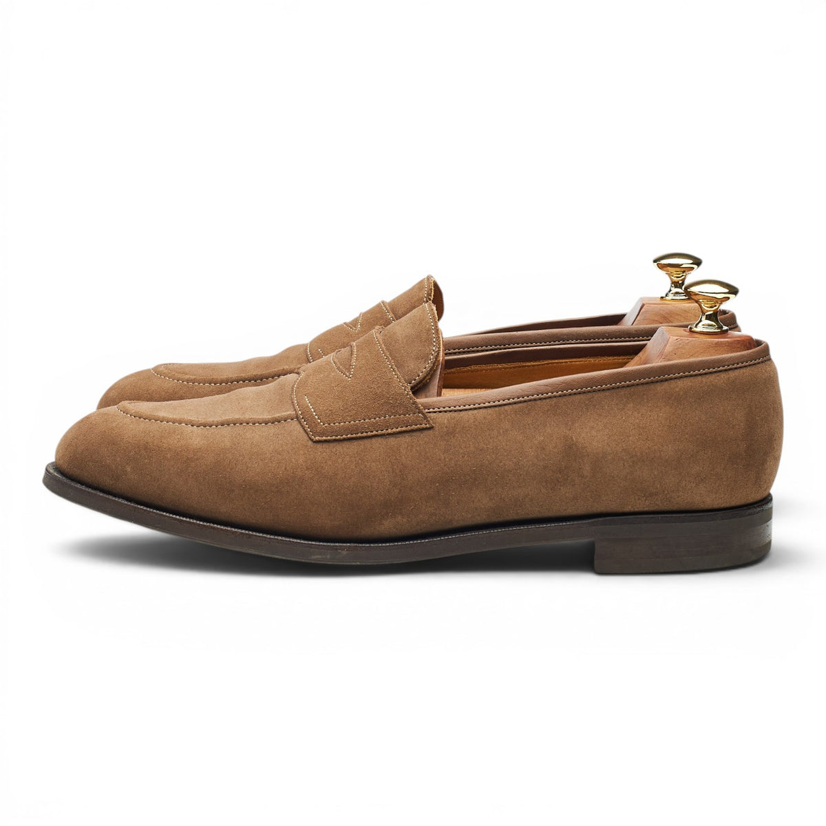 'Piccadilly' Light Brown Suede Loafers UK 9.5 E