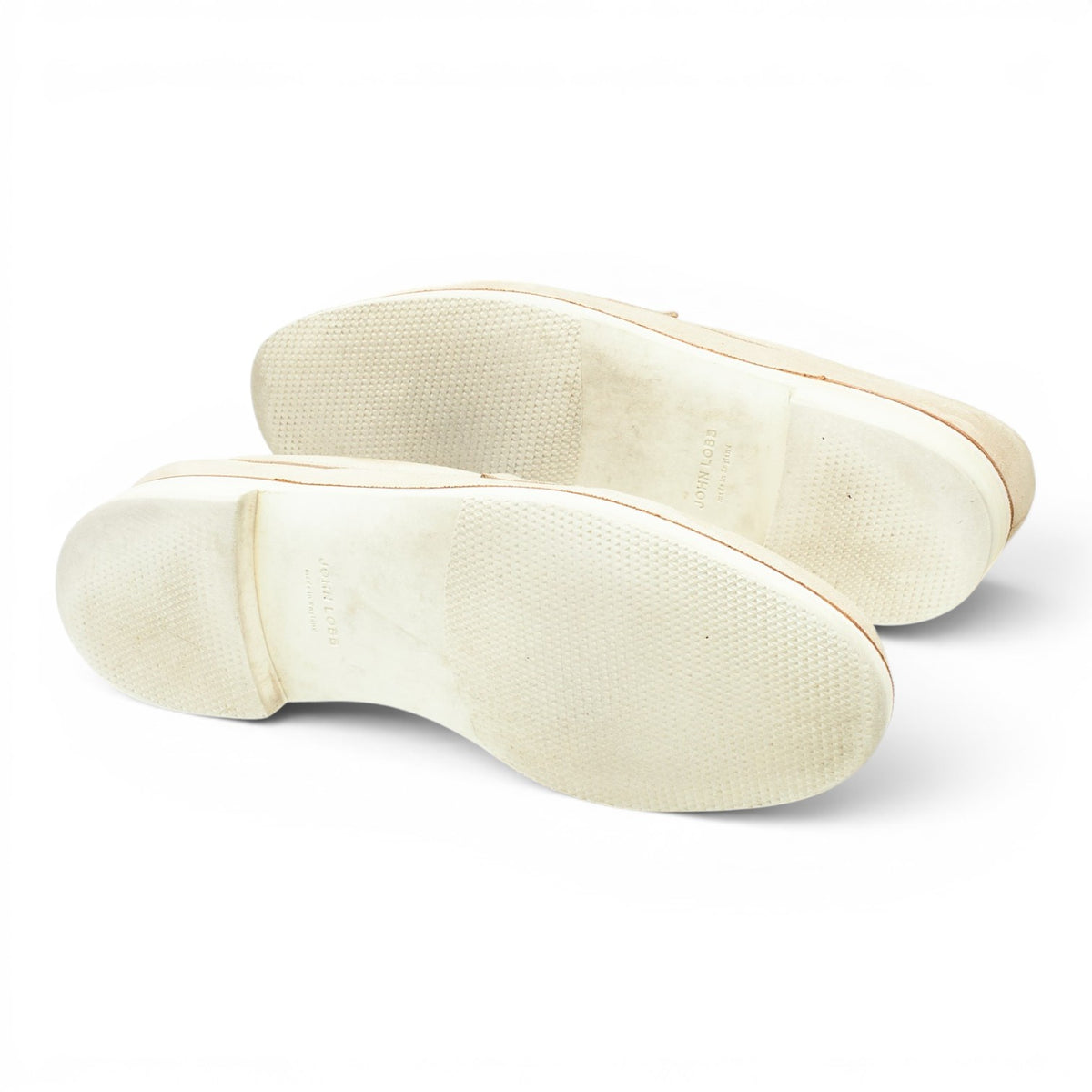 'Tore' Stone Suede Loafers UK 7.5 E