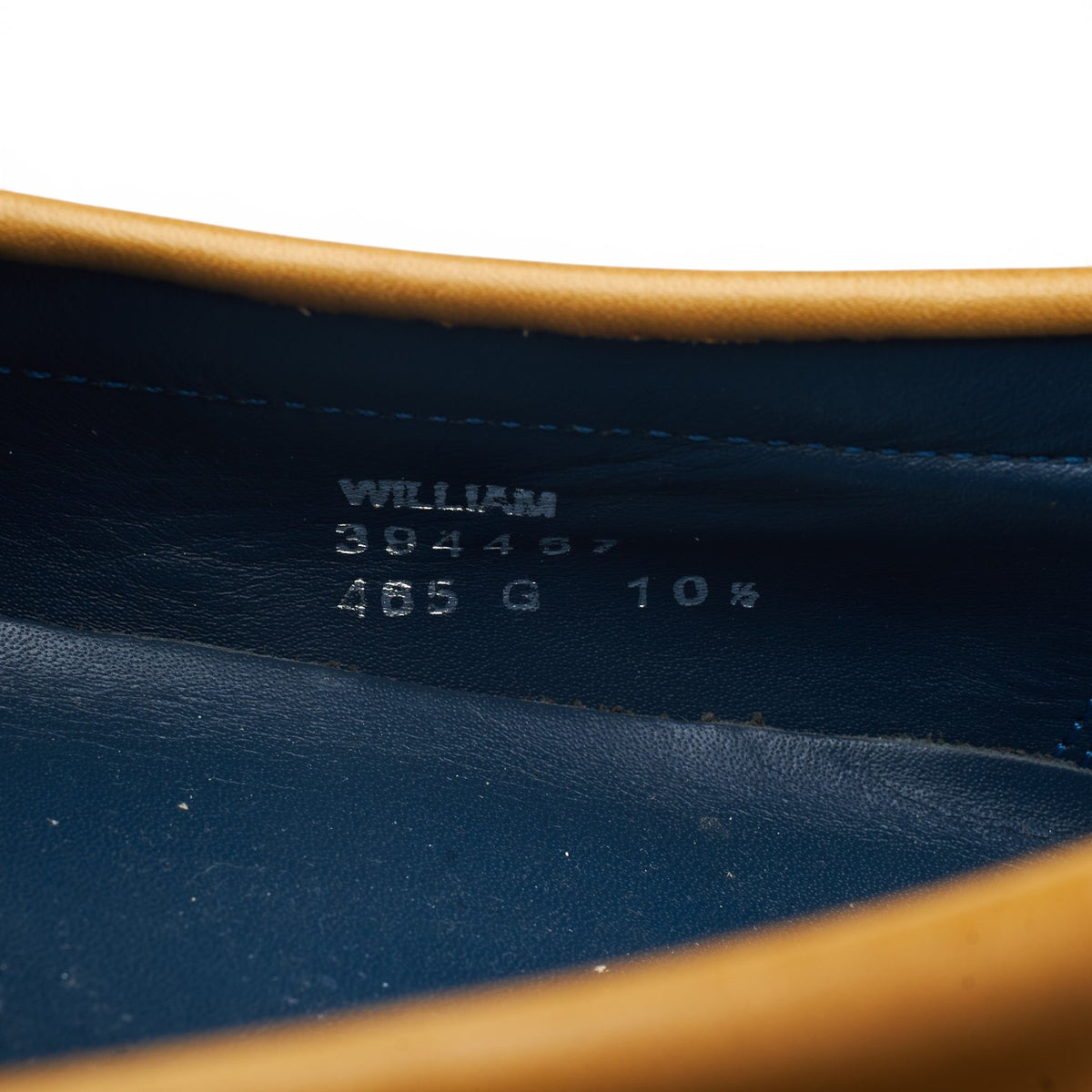 'William' Tan Brown Leather Loafers UK 10.5 G