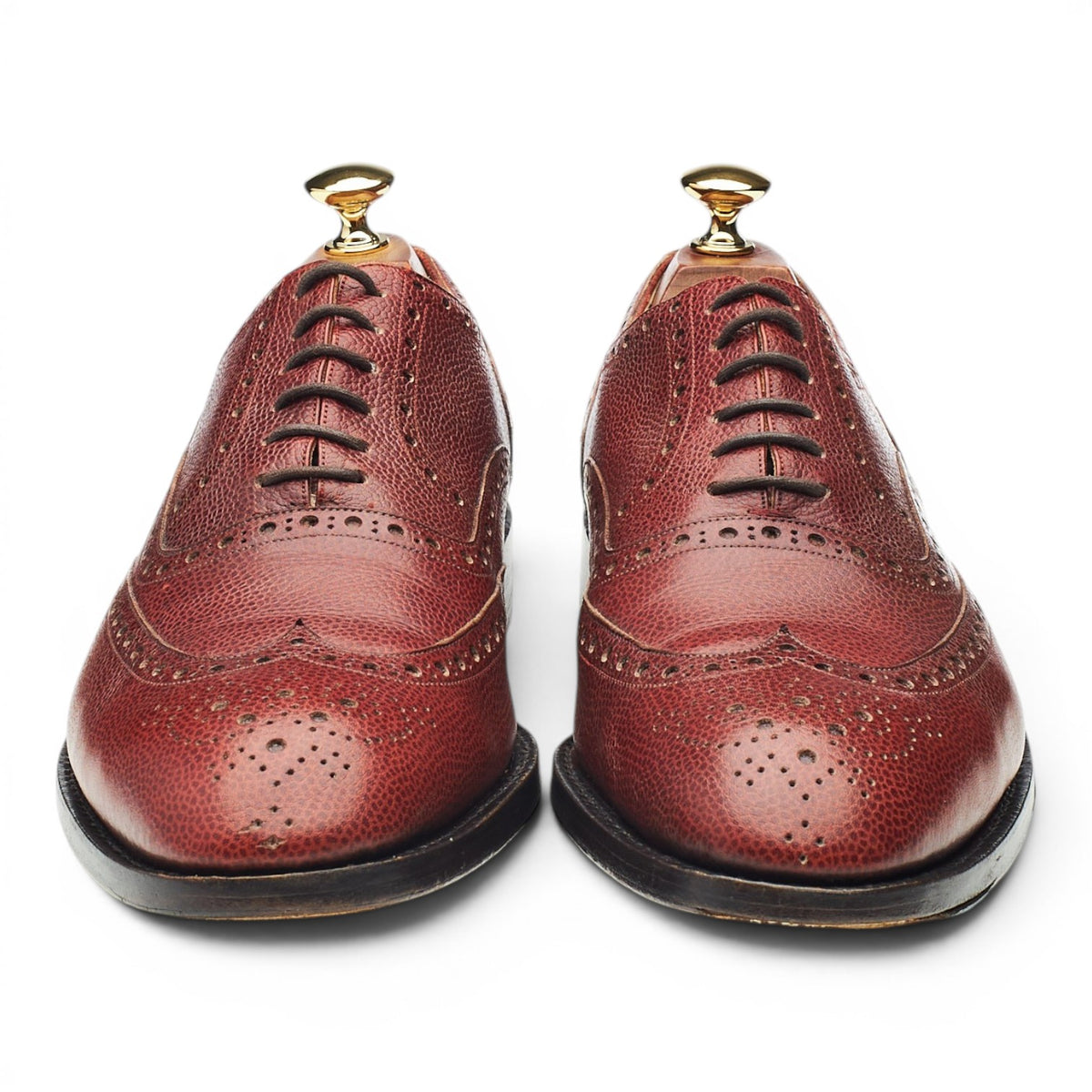 Tan Brown Grain Leather UK 9 F