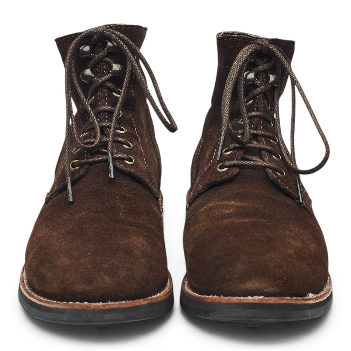 'President' Dark Brown Suede Boots UK 8.5 US 9