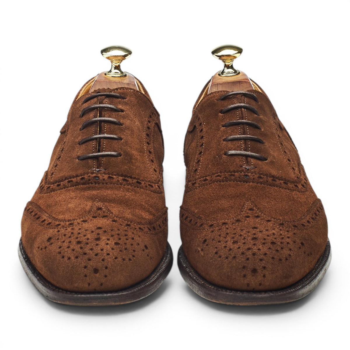 'Grosvenor II' Brown Suede Oxford Brogues UK 7 F