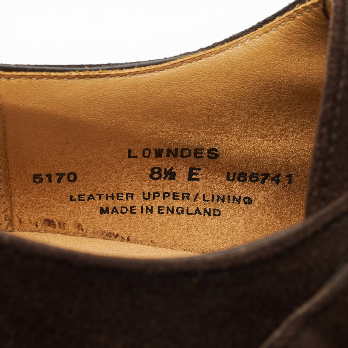 'Lowndes' Dark Brown Suede Double Monk Strap UK 8.5 E