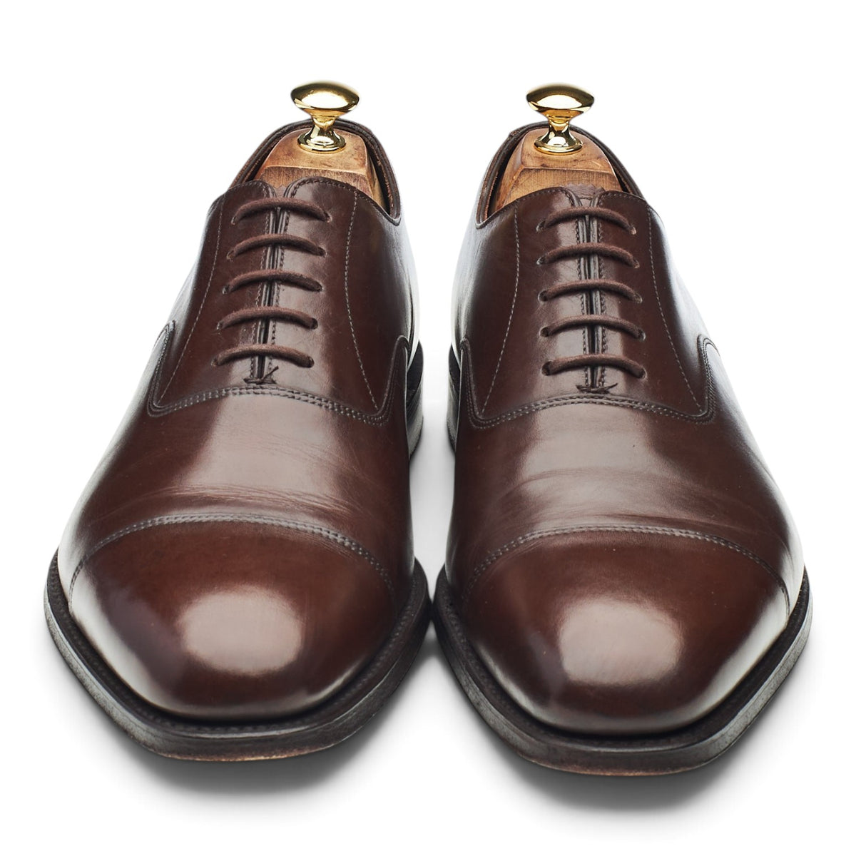 1880 'Aldwych' Dark Brown Leather Oxford UK 11 F