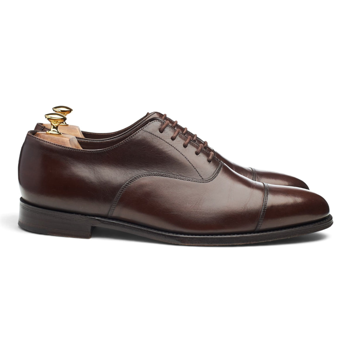 1880 'Aldwych' Dark Brown Leather Oxford UK 11 F
