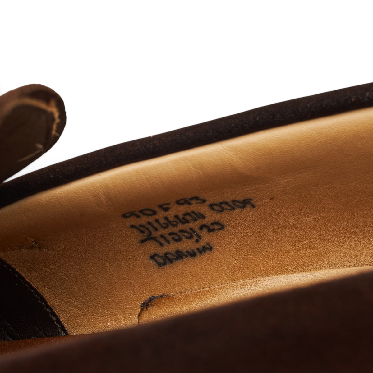 'Darwin' Brown Suede Split Toe Loafers UK 9 F