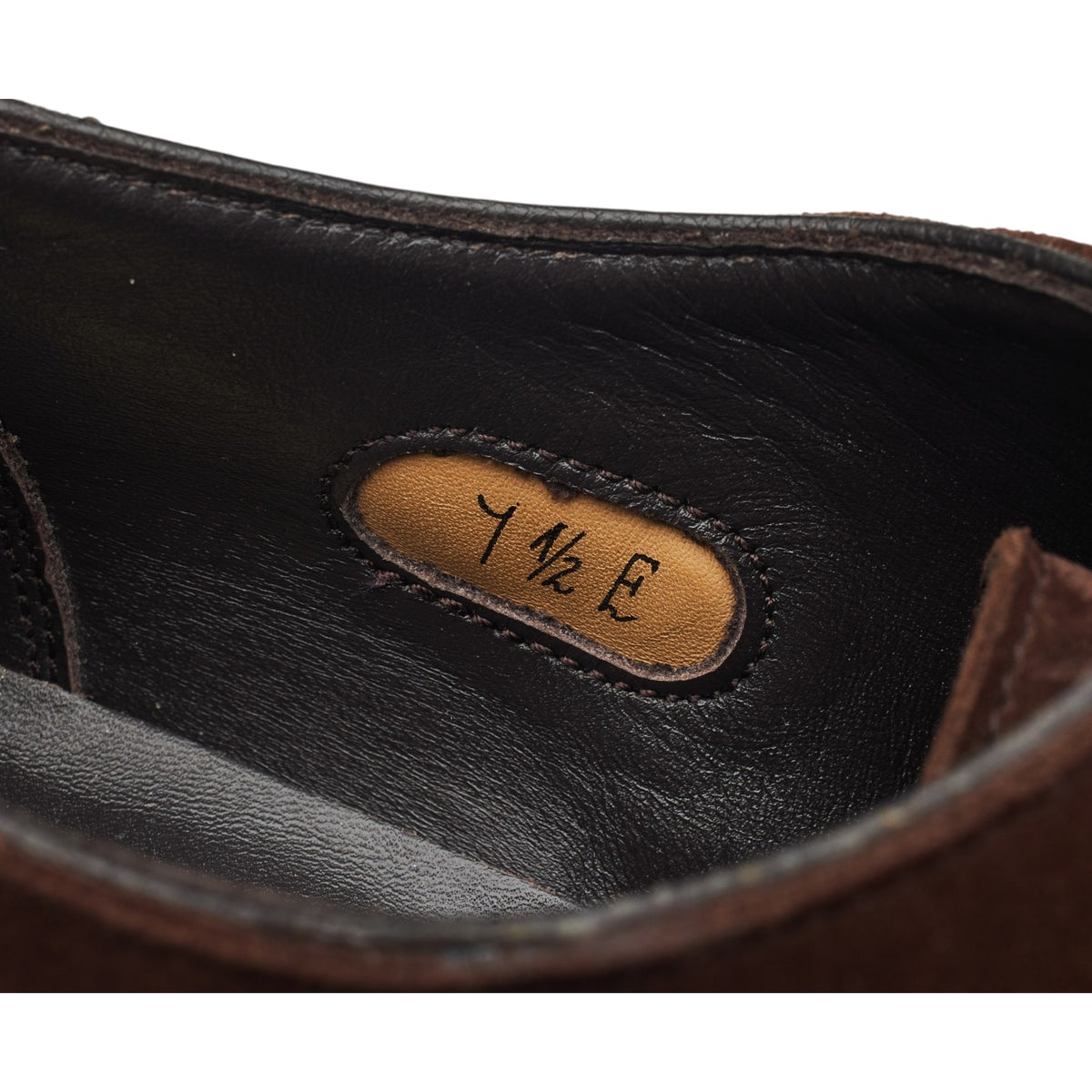 'Merlin' Dark Brown Suede Wholecut Oxford UK 7.5 E