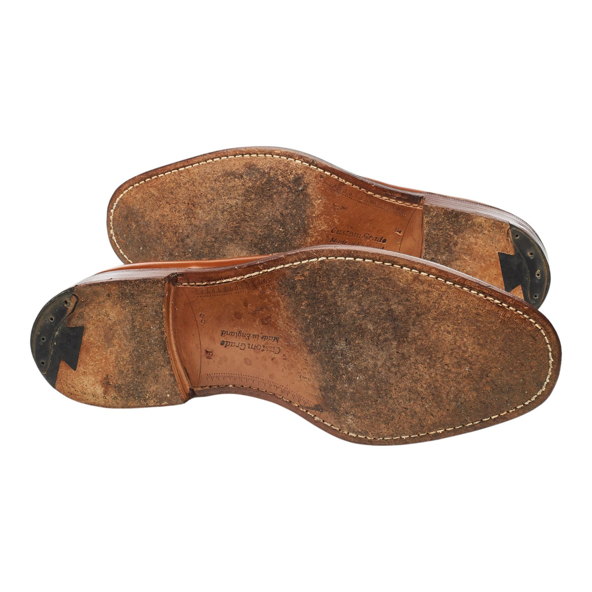 'Grafton' Tan Brown Leather Derby Brogues UK 8.5 F