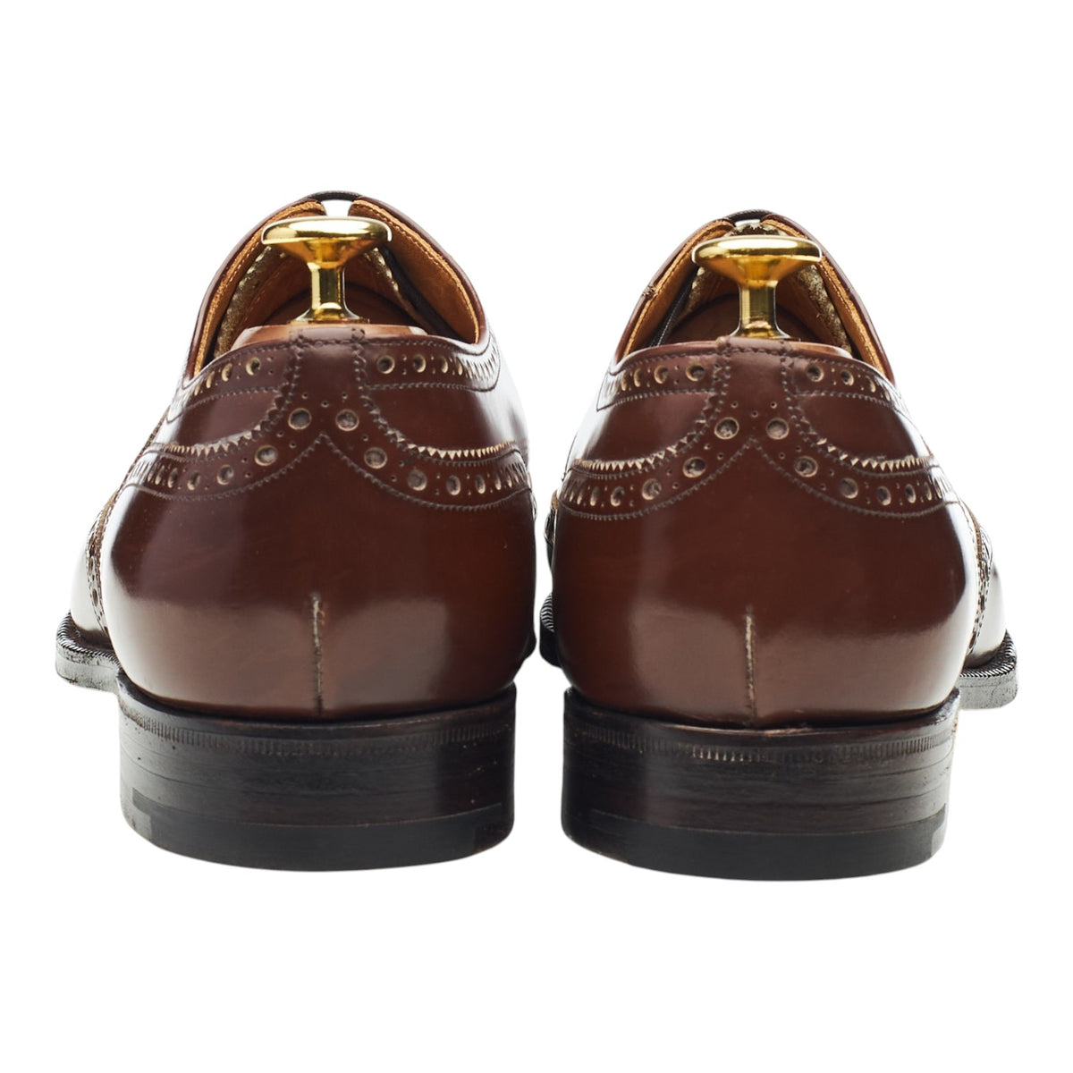 'Hickstead' Brown Leather Oxford Brogues UK 8 F