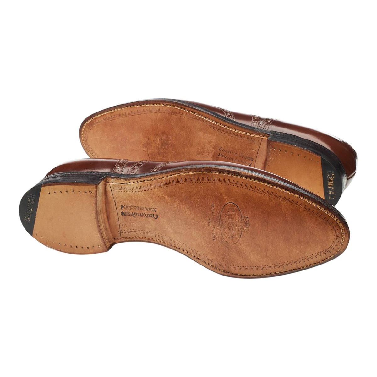 'Hickstead' Brown Leather Oxford Brogues UK 8 F
