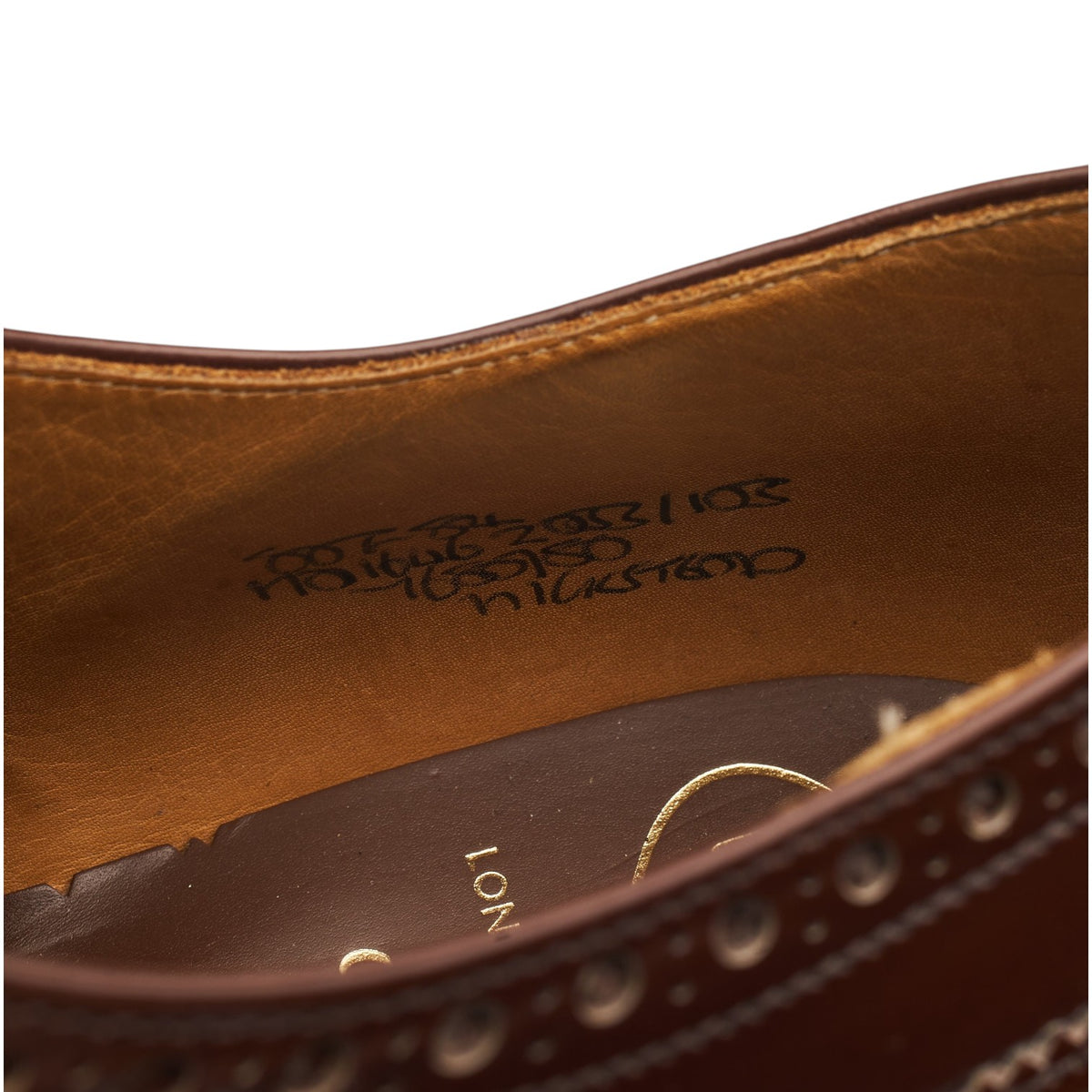 'Hickstead' Brown Leather Oxford Brogues UK 8 F