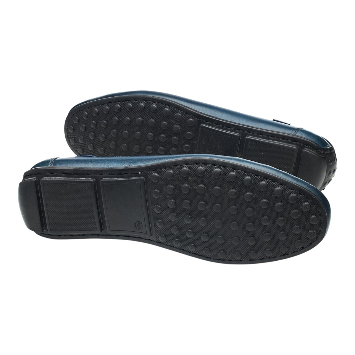 'Jamie' Blue Leather Driving Loafers UK 9
