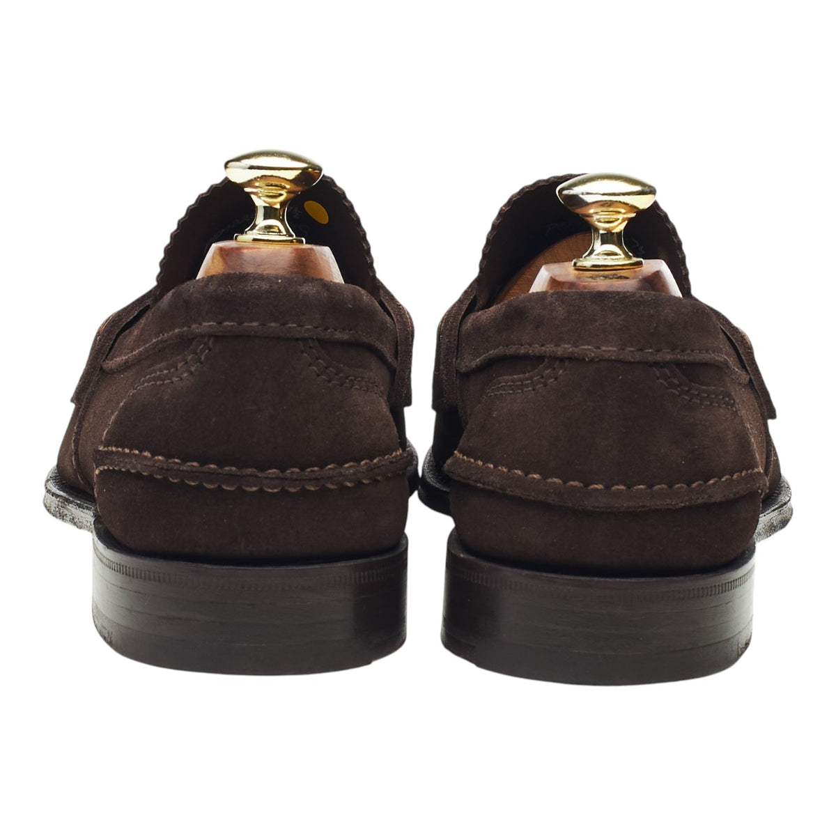 'Pembrey' Dark Brown Suede Unlined Loafers UK 7.5 G