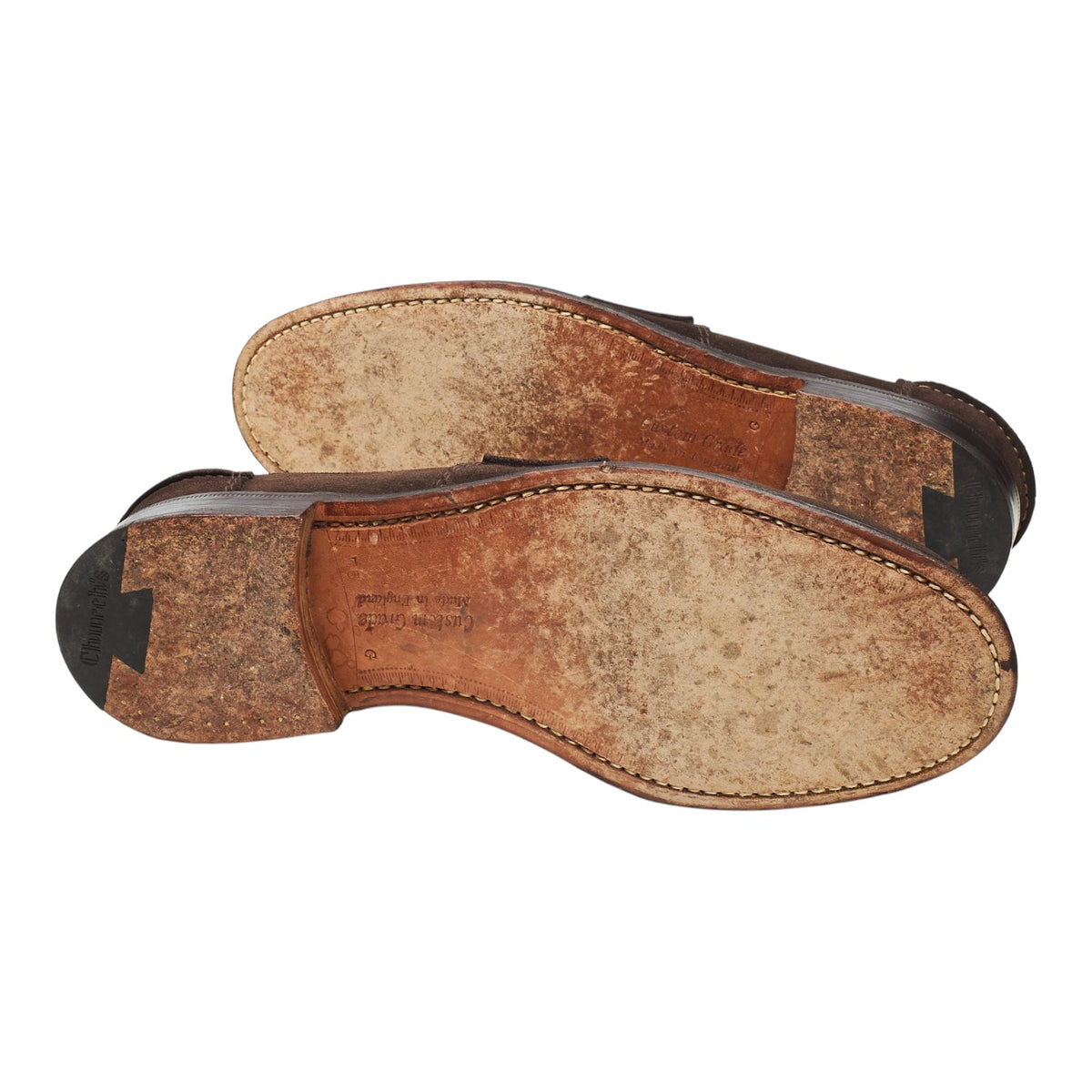 'Pembrey' Dark Brown Suede Unlined Loafers UK 7.5 G