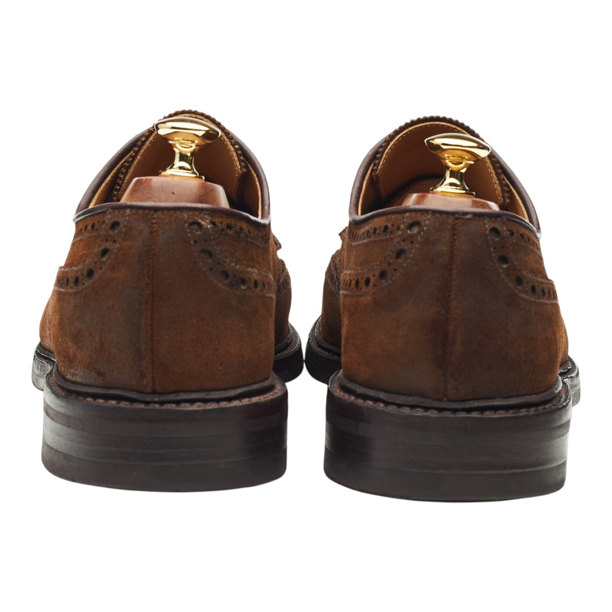 'Cardigan 4' Dark Brown Rough Out Suede Derby Brogues UK 10 E